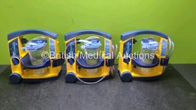 3 x LSU Laerdal Suction Unit with 3 x Suction Cups 3 x Batteries and Hoses (All Power Up)