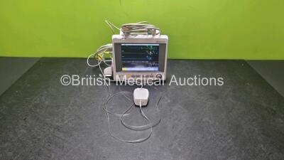 EDAN iM50 Touch Screen Patient Monitor Including ECG, SpO2, NIBP, IBP1, IBP2, T1, T2 and CO2 Module Holder Options *Mfd 2014* with 1 x CO2 Module, 1 x 3 Lead ECG Lead, 1 x SpO2 Finger Sensor Connector and 1 x BP Hose (Powers Up)