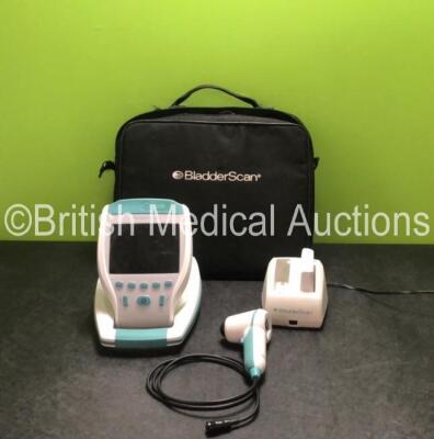 Verathon BVI 9400 Portable Bladder Scanner with 1 x Transducer / Probe, 1 x Battery Charger and 1 x Battery in Carry Bag (Powers Up) *SN B4012672*