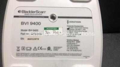 Verathon BVI 9400 Portable Bladder Scanner with 1 x Transducer / Probe, 1 x Battery Charger and 1 x Battery in Carry Bag (Powers Up) *SN B4012672* - 7