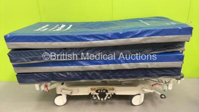 Huntleigh Lifeguard Patient Trolley with 4 x Mattress (Hydraulics Tested Working)