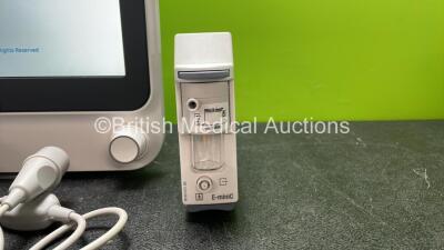 GE B125 Patient Monitor Including ECG, NIBP, SpO2, T1, T2, IBP1and IBP2 Options with 1 x GE E-miniC-00 Module, 1 x 5 Lead ECG Lead, 1 x NIBP Hose with BP Cuff, 1 x SpO2 Finger Sensor and 1 x IBP Lead (Powers Up) *Mfd 06-2020* - 3