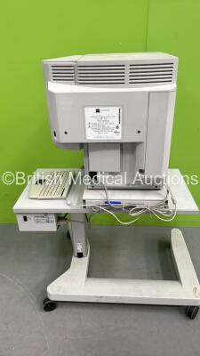 Zeiss Humphrey Field Analyzer Model 750i Rev 4.2.2 with finger Trigger on Motorized Table and Printer (Powers Up) ***IR905*** - 5