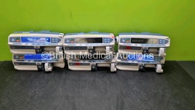 Job Lot of Syringe Pumps Including 4 x Carefusion Alaris Guardrails Plus GH and 2 x Carefusion Alaris Plus CC (All Powered Up) *SN