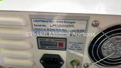 Job Lot of Light Source Units Including 1 x Seward Lightmaster Halogen Lightsource (Powers Up) 2 x Seward Thackray Instruments Light Master Halogen Light Sources (1 Powers Up, 1 No Power) *SN LM100009, NA, NA* - 4