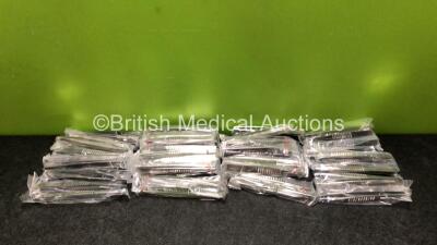 48 x T-Over End 5 inch Dressing Forceps (4 x Boxes of 12 - New In Box)