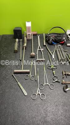 Mixed Lot Including Audiometer Headphone, Hall Battery, Philips CPAP Battery and Various Surgical Instruments - 2