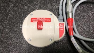 Job Lot Including 1 x Toco CT1 Contractions Transducer and 1 x US1 Ultrasound Transducer (In Excellent Condition) *SN 12966 / 17944* - 3