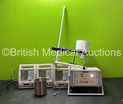 Mixed Lot Including 3 x Baxter Colleague Pumps, 1 x Medical Video DP 2020 Digital Processor and 1 x Urine Flow Tester Unit *SN 22030154DB, 22030053DB, 22030151DB, DP10164*