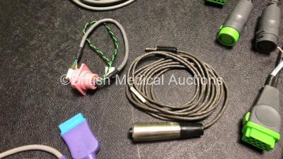 Job Lot of Patient Monitoring Cables / Connectors Including 5 x GE ECG Connectors and 3 x Vyaire Medical Cables - 4