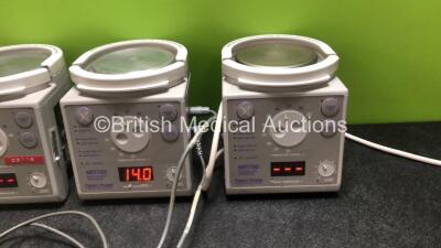 3 x Fisher & Paykel MR700 AEK Controlled Heated Respiratory Humidifier Units (All Power Up) *SN 010713014168 / 9570AEK10069 / 9670AEK03825* - 3