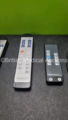 Job Lot of Operating Table Remotes Including 1 x Maquet 3113.1269, 1 x Maquet 1133.91A0 with 2 x Maquet 34310.26A0 Wireless Controller Chargers (Both Power Up) and 1 x Maquet 311.30D9 / 01442 - 3