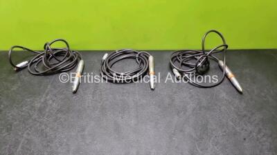 3 x Bien Air Dental Drills, 3 x Bien Air PM 1:123 Attachments and 3 x Lemo FFA.2E Cables