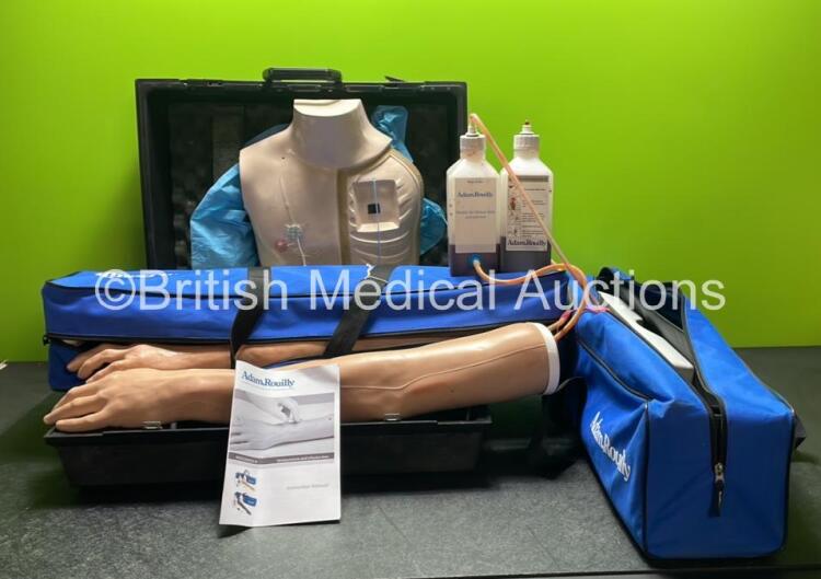 Job Lot of Training Aids Including 1 x Chester Chest and 2 x Adam Rouilly Infusion Training Arms in Bags