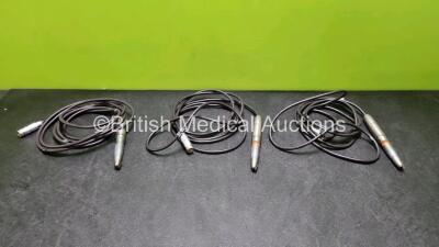 3 x Bien Air Dental Drills, 3 x Bien Air PM 1:123 Attachments and 3 x Lemo FFA.2E Cables