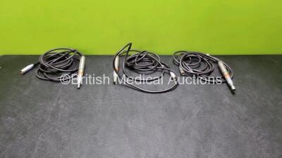 3 x Bien Air Dental Drills, 3 x Bien Air PM 1:123 Attachments and 3 x Lemo FFA.2E Cables