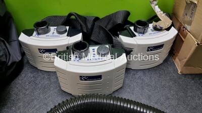 Job Lot of Centurion Concept Air Filtered Air Units with 3 x Helmets, 3 x Hoses, 3 x Units and 25 x R23P2 / 5 Mian Particle Filters - 4