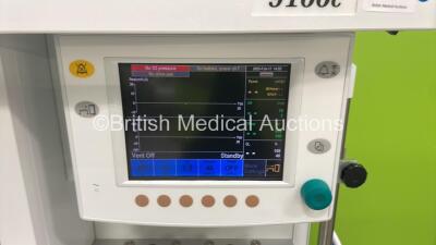 Datex-Ohmeda 9100c Anaesthesia Machine Version 1.2 with Philips Module Rack with IntelliVue G7 Module, Various Monitor Leads, Bellows, Absorber and Hoses (Powers Up) *S/N ME13040281* - 2