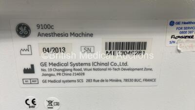 Datex-Ohmeda 9100c Anaesthesia Machine Version 1.2 with Philips Module Rack with IntelliVue G7 Module, Various Monitor Leads, Bellows, Absorber and Hoses (Powers Up) *S/N ME13040281* - 7