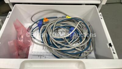 Datex-Ohmeda Aestiva/5 Anaesthesia Machine with Datex-Ohmeda Aestiva 7900 SmartVent Software Version 4.8 PSVPro, Philips Module Rack with IntelliVue G2 Module *Mfd 2018*, PRESS and BIS Modules, IntelliVue G5-M1019A Gas Module, Various Monitor Leads, Bello - 6