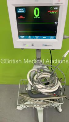 Ivy Biomedical Cardiac Trigger Monitor 7800 on Stand with 2 x MRI ECG Cables *Mfd 2020* (Powers Up) - 2