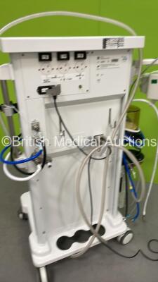 Datex-Ohmeda 9100c Anaesthesia Machine Version 1.2 with Philips Module Rack with IntelliVue X2 Module *Mfd 2018*, IntelliVue G7 Module, NMT and PRESS Modules, Various Monitor Leads, Bellows, Absorber and Hoses (Powers Up) *S/N ME13040282* - 7