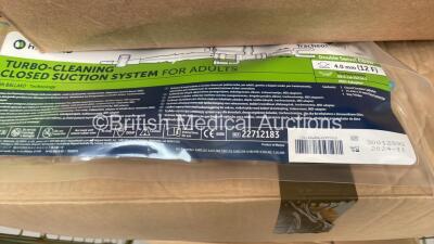 Large Quantity of Consumables Including Halyard Turbo-Cleaning Closed Suction Systems and Meditech Bi Pap Circuit - In Date (Cage Not Included) - 2