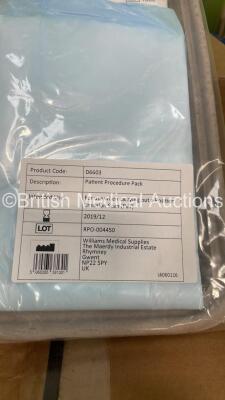 Large Quantity of Williams Patient Procedure Packs and Antmed High Pressure Syringes - Out of Date (Cage Not Included) - 2