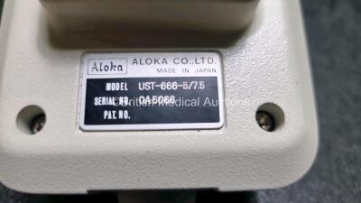 Aloka UST-666-5 / 7.5 Ultrasound Transducer / Probe (Untested) - 5