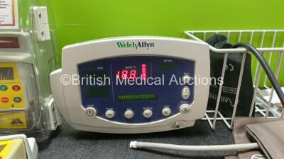 Mixed Lot Including 1 x Welch Allyn REF 53N00 Patient Monitor with 1 x AC Power Supply, 3 x BP Cuffs, 2 x SpO2 Finger Sensors and 1 x NIBP Hose (Powers Up) 7 x CME McKinley Bodyguard 545 Epidural Pumps with 3 x Housings (6 Power Up, 1 No Power) - 4