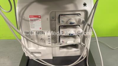 Toshiba Aplio 500 Flat Screen Ultrasound Scanner *Mfd 2016-04* with 3 x Transducers/Probes (1 x PVT-781VT * Mfd 11- 2015* ,1 x PVT-674BT * Mfd 12- 2019 * and 1 x PVT-375BT * Mfd 02- 2020 *) and Sony UP-X898MD Printer (HDD REMOVED - Powers Up) *WAD1642745* - 3