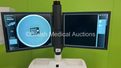 Siemens Arcadis Varic C-Arm *Mfd - 2012* with Dual Flatscreen Image Intensifier, Footswitch, Key and Exposure Trigger (Powers Up and Exposure Taken, Exposure Trigger Holder Damaged - See Photo) *15186* **IR912** - 2