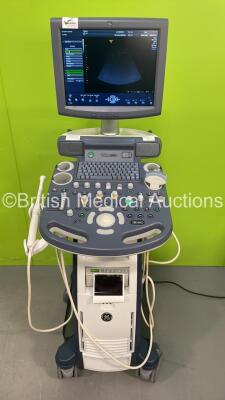 GE Voluson P8 Flat Screen Ultrasound Scanner Ref 5484706 *S/N 260107SU7* **Mfd 07/2014** Software Version 14.0.0 with 2 x Transducer / Probes (4C-RS Ref 5125386 *Mfd 06/2014* and E8C-RS Ref 5318734 *Mfd 06/2014) and Sony UP-D897 Digital Graphic Printer (P