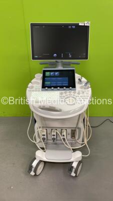 GE Voluson E8 BT17 Flat Screen Ultrasound Scanner *Mfd - 06/2017* Software Version - EC320 with 3 x Transducers / Probe (1 x C4-8-D *Mfd - 04/2017*, 1 x IC5-9-D *Mfd - 02/2018* and 1 x C1-5-D *Mfd - 06/2017*) and Sony UP-D998MD Digital Graphic Printer (Po