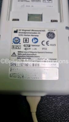 GE Vscan Extend Portable Ultrasound Scanner *Mfd - 04/2018* with Dual Ultrasound Transducer / Probe and Power Supply (Powers Up Battery Missing - See Photo) *SN VD1521305F* - 5