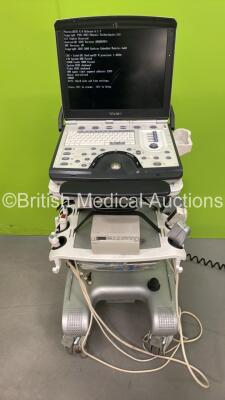 GE Vivid i Portable Ultrasound Scanner Ref H45031YW *S/N 021372VI* **Mfd 03/2011** with 3 x Transducers / Probes (3S-RS Ref 2355686 *Mfd 11/2005* / 8C-RS Ref 2354973 *Mfd 05/2013* and 6S-RS Ref 47236956 *Mfd 12/2010*) and Sony UP-D897 Digital Graphic Pri