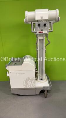 GE AMX 4 Plus - IEC Mobile X-Ray Unit Model No 2275938 (Powers Up with Key - Key Included) *S/N 996322WK4* **Mfd Jan 2005**G