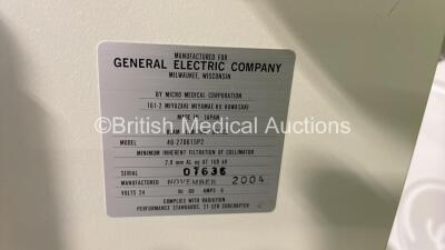 GE AMX 4 Plus - IEC Mobile X-Ray Unit Model No 2275938 (Powers Up with Key - Key Included) *S/N 996322WK4* **Mfd Jan 2005**G - 7