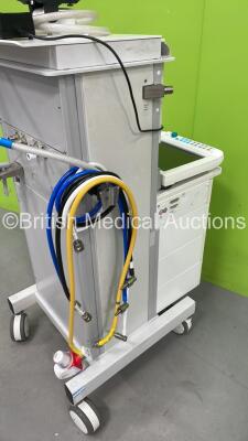 Datex-Ohmeda Aestiva/5 Induction Anaesthesia Machine with Datex-Ohmeda Monitor with Power Supply (Powers Up) Module Rack with 3 x Modules Including 1 x M-ESTP - 5