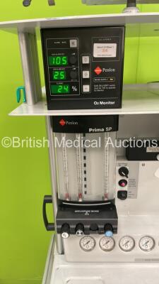 InterMed Penlon Prima SP Anaesthesia Machine with Oxygen Monitor, Hoses, and O2/N02 Mixer - 3