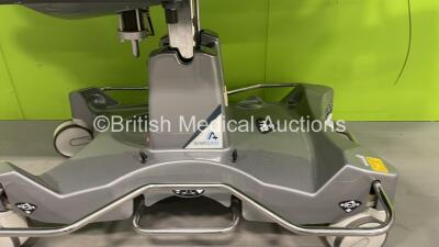 Anetic Aid QA4 Hydraulic Patient Trolley with Cushions - Incomplete (Hydraulics Tested Working) - 2