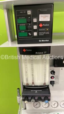 InterMed Penlon Prima SP Anaesthesia Machine with Oxygen Monitor, Hoses, and O2/N02 Mixer - 2