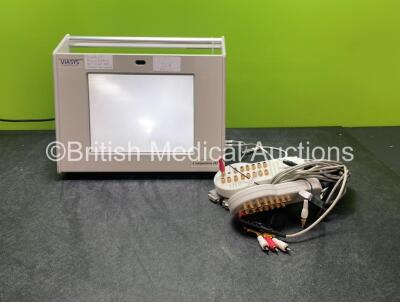 Viasys Companion III Patient Monitor with 2 x Connection Boxes and Various Leads (Powers Up with Blank Screen- HDD may be Removed By Vendor) *SN 340/070844*