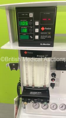 InterMed Penlon Prima SP Anaesthesia Machine with Hoses *S/N 30220* - 2