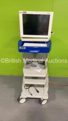 Karl Storz Stack Trolley (Powers Up) with Storz 200903 31 Touch Screen Monitor (Missing Power Dial) *S/N GC1127*