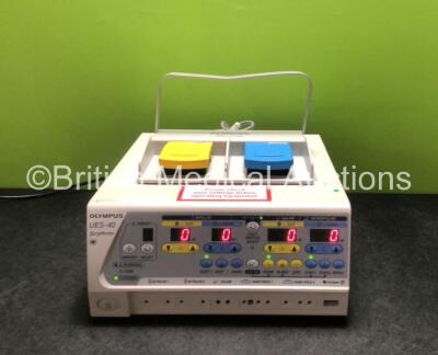 Olympus UES-40 SurgMaster Electrosurgical / Diathermy Unit with Footswitch (Powers Up) *SN 1400601*