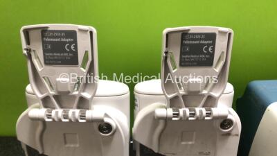 Job Lot Including 2 x Smiths Medical CADD Model 2110 Ambulatory Infusion Pumps with 1 x Power Supply and 2 x Pole Mount Adapters (Both Power Up) and 1 x CareFusion Alaris PK Syringe Pump (Powers Up with Faulty Screen - See Photos) *SN 1066778 / 1066574 / - 6