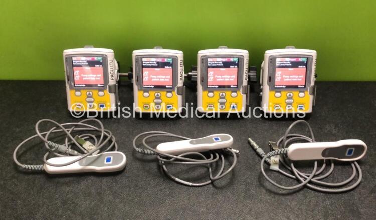 4 x Smiths Medical CADD Model 2110 Ambulatory Infusion Pumps with 4 x Power Supplies, 4 x Pole Mount Adapters, 4 x Pole Mount Brackets and 3 x Controls (All Power Up) *SN 1066779 / 1066782 / 1066781 / 1066780*