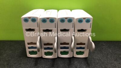 Job Lot Including 3 x E-PSM-00 Modules and 1 x E-PSM-01 Module with ECG, SpO2, T1, T2 and NIBP Options *Mfd 2009 / 2013 / 2008 / 2009*