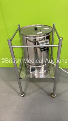 EMS Physio Ltd Hydropak Heater and Wax Purifier on Stainless Steel Trolley (Powers Up)